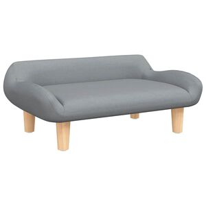 vidaXL Pasja postelja svetlo siva 70x40x24 cm blago