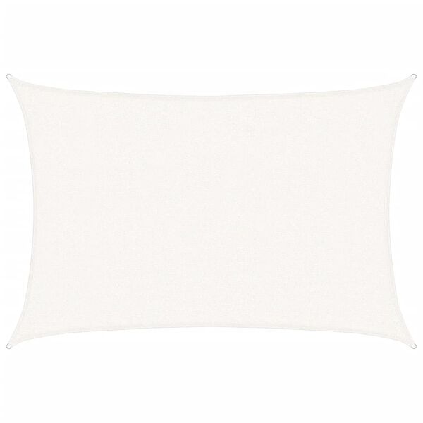 vidaXL Senčno jadro 160 g/m&sup2; belo 2,5x3,5 m HDPE