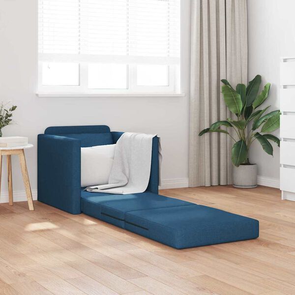 vidaXL Sofa postelja 60cm Modra blago