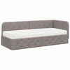 vidaXL Kotna postelja Taupe 80 x 200 cm blago
