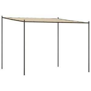 vidaXL Paviljon bež 3x3 m 180 g/m&sup2; blago in jeklo