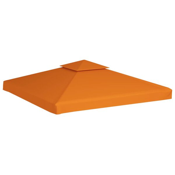 vidaXL Nadomestna streha za paviljon 310 g/m² oranžna 3x3 m