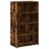 vidaXL Visoka omara dimljen hrast 70x41x124 cm inženirski les