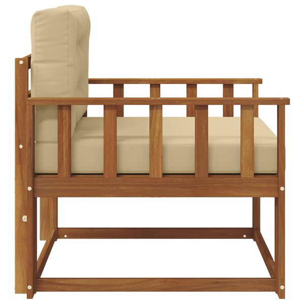 vidaXL Srednji zunanji kavč Masiven les akacije Naravna