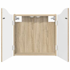 vidaXL Omara za tarče Sonoma hrast 56 x 12 x 63 cm Inženirski les