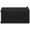 vidaXL Stenske nočne omarice 2 kosa črne 40x30x15 cm inženirski les