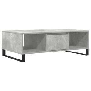 vidaXL Klubska mizica betonsko siva 104x60x35 cm inženirski les
