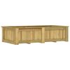vidaXL Dvignjeno cvetlično korito 196x100x50 cm impregnirana borovina