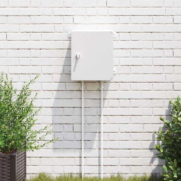 vidaXL Nadzorna omara Siva 47 x 20 x 60 cm ABS plastika