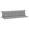 vidaXL Blazina za vrtno klop 2 kosa siva 200x50x7cm oxford tkanina