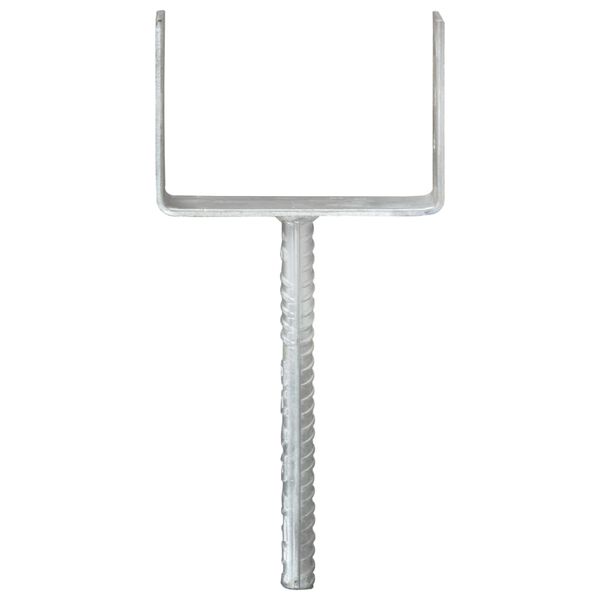 vidaXL Ograjna sidra 6 kosov srebrna 12x6x30 cm pocinkano jeklo