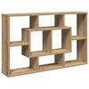 vidaXL Stenska polica Artisan hrast 85x16x52,5 cm inženirski les