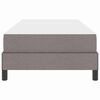 vidaXL Postelja z vzmetnico z vzmetnico Taupe 100 x 200 cm blago