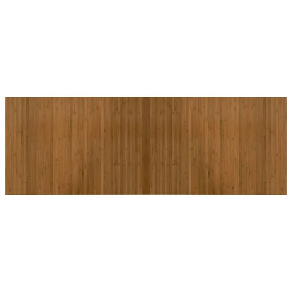 vidaXL Preproga pravokotna rjava 70x200 cm bambus