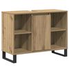 vidaXL Kopalni&scaron;ka omarica Umetni hrast 80 x 33 x 60 cm Inženirski les