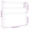 vidaXL Kovinsko nadomestno vzglavje črno 100 cm