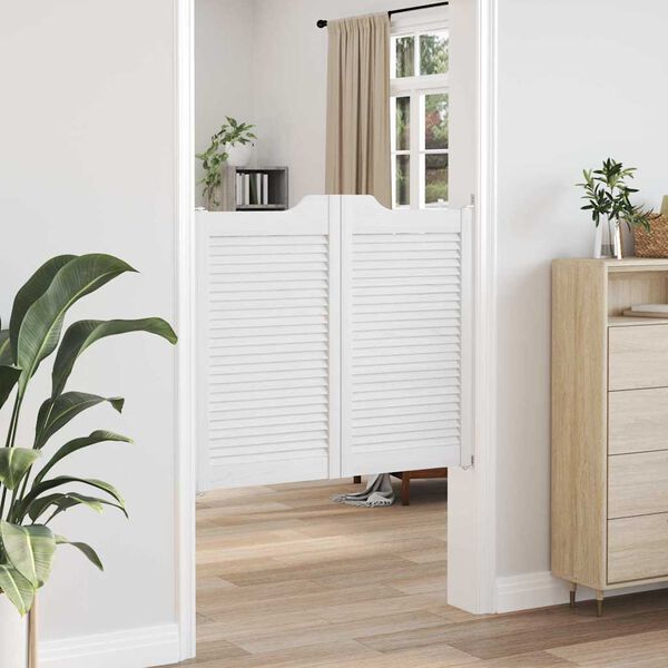 vidaXL Swing Doors Louvred Design 1 par Bela 90x100 cm