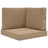 vidaXL Zunanja blazina za kavč Poliester Taupe 60 x 60 x 8 cm