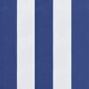 vidaXL Blazina za palete modro bele črte 60x60x8 cm oxford tkanina