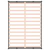 vidaXL Posteljni okvir siv 150x200 cm trden les