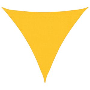 vidaXL Senčno jadro 160 g/m&sup2; rumeno 3,6x3,6x3,6 m HDPE