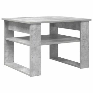 vidaXL Klubska miza Betonsko siva 64 x 54 x 44 cm Inženirski les