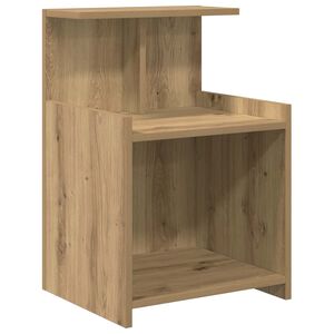 vidaXL Nočna omarica Umetni hrast 40 x 35 x 60 cm Inženirski les