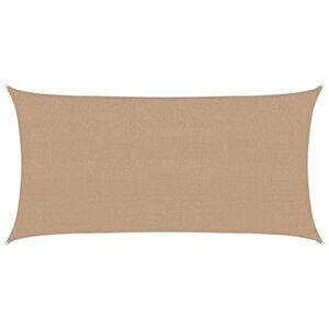vidaXL Senčno jadro 160 g/m&sup2; taupe 2,5x5 m HDPE