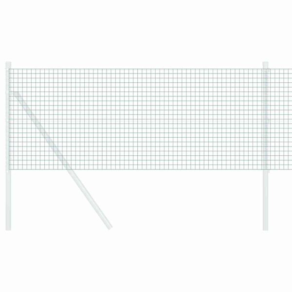 vidaXL Ograja z varjeno žico Zelena 0.4 x 100 m Jeklo