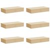 vidaXL Shranjevalna &scaron;katla 6 pcs Krem 100 x 50 x 18 cm Netkano blago