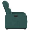 vidaXL Električni naslanjač s funkcijo vstajanja temno zeleno blago
