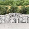 vidaXL Obokane gabion ko&scaron;are 25kosa 400x30x100/120 cm pocinkano železo
