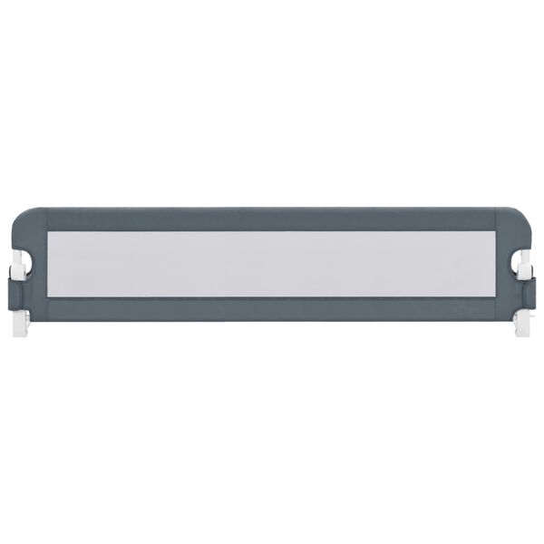 vidaXL Posteljno varovalo za otroke sivo 180x42 cm poliester