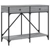 vidaXL Klubska mizica siva sonoma 100x39x78,5 cm inženirski les