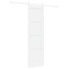 vidaXL Drsna vrata ORKDAL 61 x 198,5 cm Inženirski les Bela