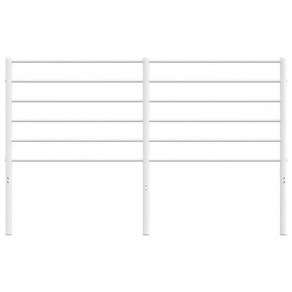 vidaXL Kovinsko nadomestno vzglavje belo 160 cm