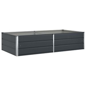 vidaXL Cvetlično korito Antracit 195 x 100 x 45 cm Pocinkano jeklo