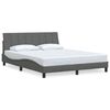 vidaXL Posteljni okvir brez vzmetnice Hanko temno siv 160x200 cm blago