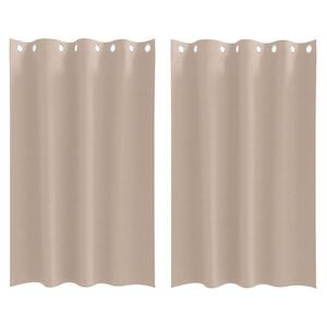 vidaXL Zavese za zatemnitev z obroči 2 kos Taupe 175 x 140 cm