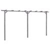 vidaXL Vrtna pergola siva 400x40x205 cm impregnirana borovina