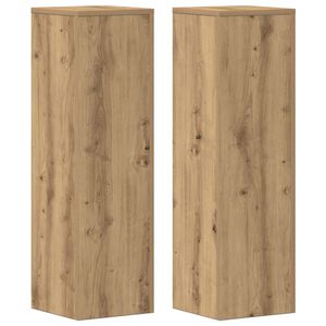 vidaXL Stojalo za rastline 2 kosa artisan hrast 25x25x80 cm inž. les