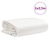 vidaXL Ponjava bela 1x2,5 m 650 g/m²