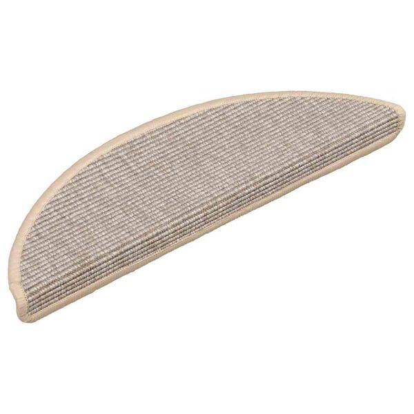 vidaXL Stopni&scaron;čne preproge 15 kosov 56x17x3 cm srebrne polkrožne