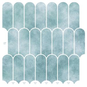 vidaXL Plo&scaron;čica perja 10 pcs Zelena 30 x 30 cm Poliuretan in PET