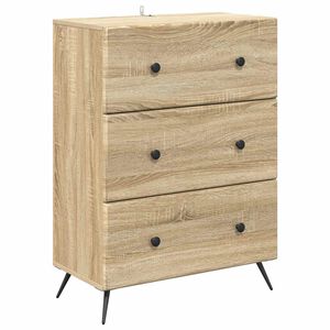 vidaXL Predalna omara Sonoma hrast 66 x 34,5 x 90 cm Inženirski les