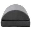 vidaXL Blazina za oporo nog Enobarvno Siva 44 x 29 x 17 cm