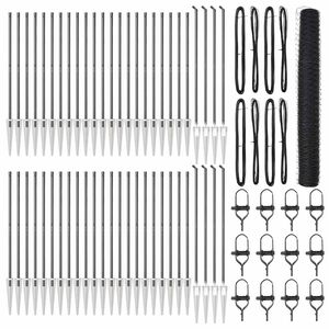 vidaXL Steber ograje. Siva