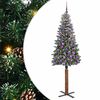 vidaXL Ožja jelka Zelena 180 cm PVC in trden bor