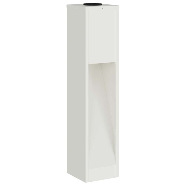 vidaXL Sončna LED svetilka za pot 2 pcs Bela Medenina