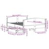 vidaXL Posteljni okvir brez vzmetnice bel 120x200 cm trdna borovina